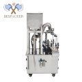 Paste liquid filling sealing capping labeling machine production line